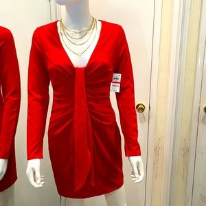 INC International Concept Drape-Front Sheath Dress